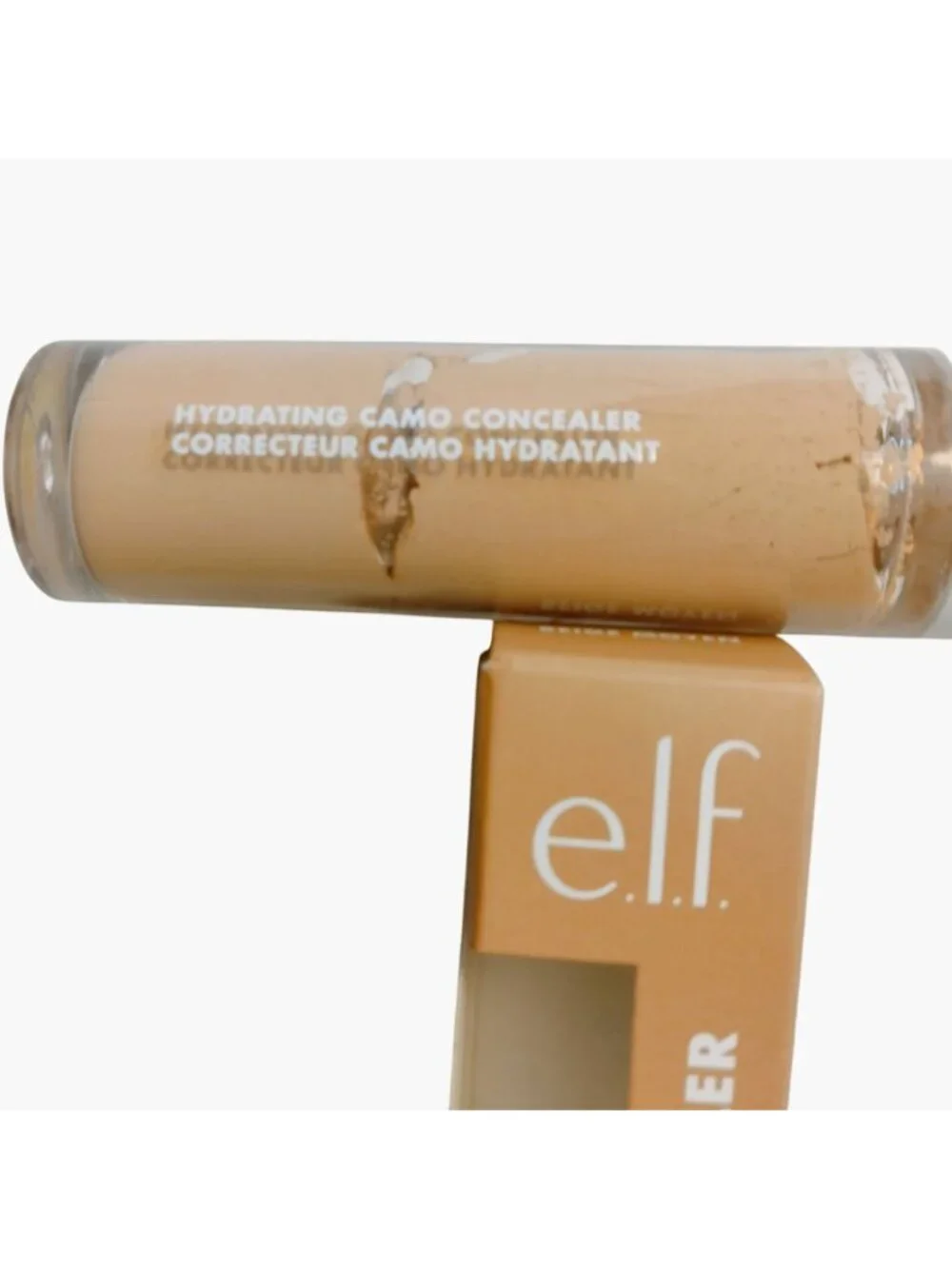 Elf Hydrating Camo Concealer Medium Beige Full Coverage Formula Lightweight